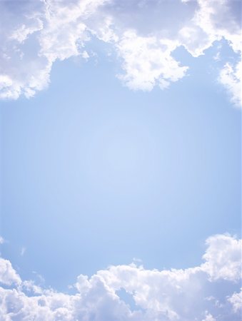 simsearch:400-07661289,k - Frame- white clouds in the blue sky Stock Photo - Budget Royalty-Free & Subscription, Code: 400-05175813