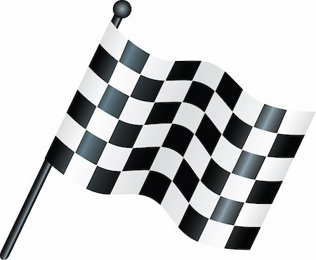 simple icon style illustration of a chequered flag Stock Photo - Budget Royalty-Free & Subscription, Code: 400-05178039