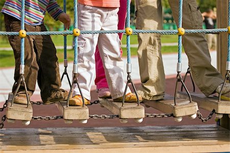 Group of children play on a playground Stock Photo - Budget Royalty-Free & Subscription, Code: 400-05170793