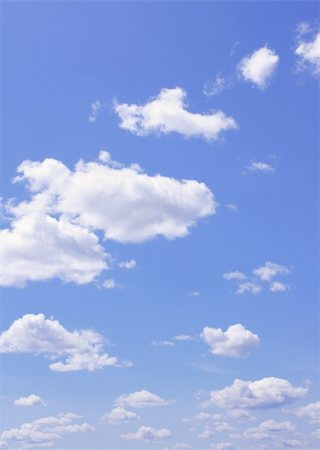 simsearch:400-07661289,k - White clouds in the blue sky Stock Photo - Budget Royalty-Free & Subscription, Code: 400-05172186