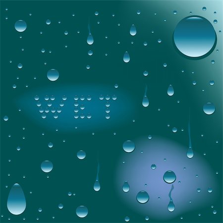round wet glass - wet surface, vector art illustration Stock Photo - Budget Royalty-Free & Subscription, Code: 400-05185763