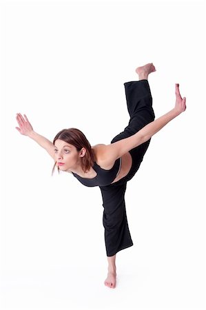 Lady in Black doing Wu dang Kungfu Stock Photo - Budget Royalty-Free & Subscription, Code: 400-05185950
