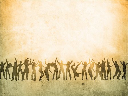 many happy people are dancing on the stage Stock Photo - Budget Royalty-Free & Subscription, Code: 400-05186717