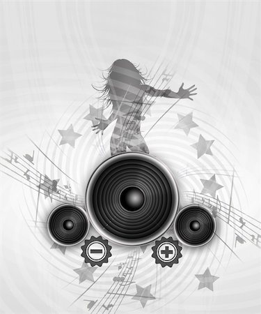 simsearch:400-04084371,k - Abstract Illustration of electronical Music with boxes Stock Photo - Budget Royalty-Free & Subscription, Code: 400-05186920