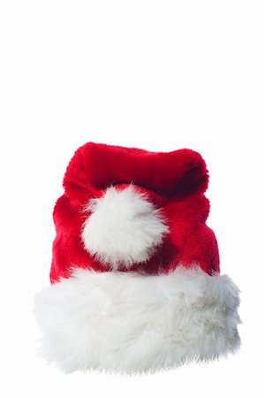 simsearch:400-08491819,k - Santa's red hat isolated over white background Photographie de stock - Aubaine LD & Abonnement, Code: 400-05180061