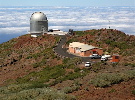 Roque de los Muchachos Observatory in La Palma (Canary ilands spain) Foto de stock - Super Valor sin royalties y Suscripción, Código: 400-05180144
