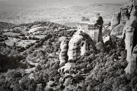 Landscape at Meteora Monasteries in Trikala region, Greece. Stock Photo - Budget Royalty-Free & Subscription, Code: 400-05180215