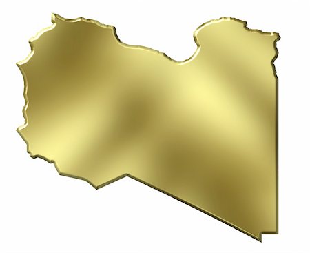 simsearch:400-05172499,k - Libya 3d golden map isolated in white Stock Photo - Budget Royalty-Free & Subscription, Code: 400-05180453