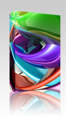simsearch:400-04619993,k - Software package box Abstract wallpaper background illustration of smooth glossy colors Stock Photo - Budget Royalty-Free & Subscription, Code: 400-05183478
