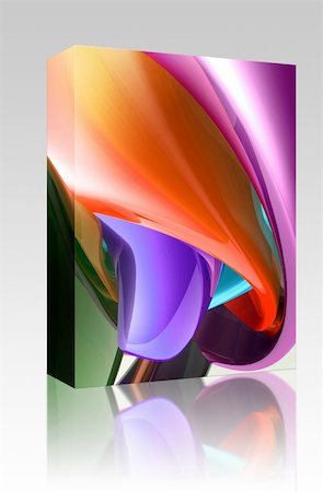 simsearch:400-04619993,k - Software package box Abstract wallpaper background illustration of smooth glossy colors Stock Photo - Budget Royalty-Free & Subscription, Code: 400-05183479