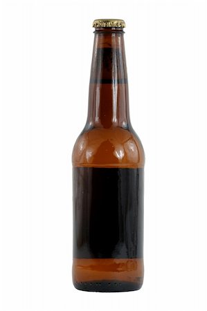 A islated brown beer bottle Stock Photo - Budget Royalty-Free & Subscription, Code: 400-05195015