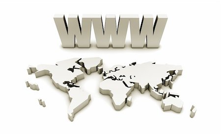 simsearch:400-05676766,k - WWW World Wide Web Internet Online in 3d Stock Photo - Budget Royalty-Free & Subscription, Code: 400-05195151