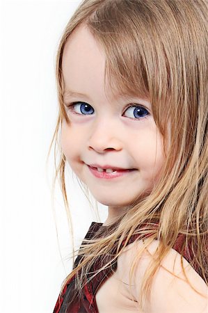 simsearch:400-05153083,k - Pretty little girl taken closeup with blue eyes Stock Photo - Budget Royalty-Free & Subscription, Code: 400-05196907
