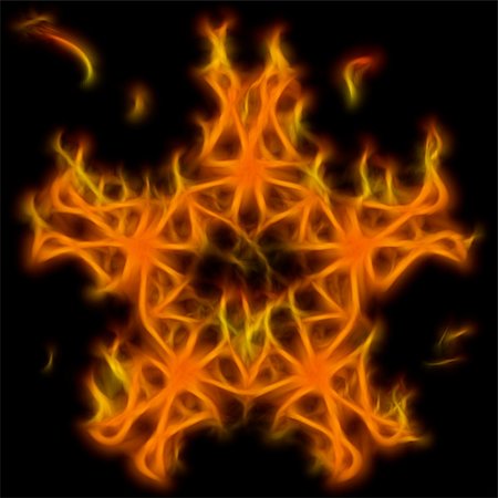 simsearch:400-06069214,k - Abstract of mystery pentagram-symbol. Flame-simulated on black background. Foto de stock - Super Valor sin royalties y Suscripción, Código: 400-05197499