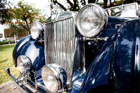simsearch:600-01716651,k - Part Of Classic Retro Blue Car. Vintage Series Stock Photo - Budget Royalty-Free & Subscription, Code: 400-05199928