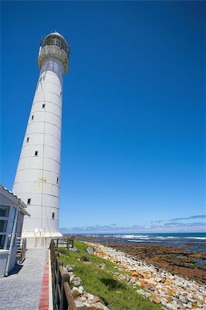 simsearch:400-04272525,k - The Historical Slangkop Lighthouse at Kommetjie in the Western Cape, South Africa Stock Photo - Budget Royalty-Free & Subscription, Code: 400-05205155