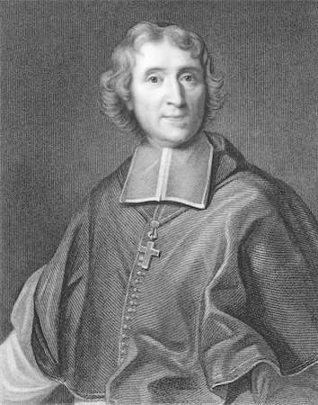 simsearch:400-05228888,k - Francois Fenelon (1651-1715)  on engraving from the 1800s. French Roman Catholic theologian, poet and writer. Engraved by J.Thomson from a picture by Vivien and published in London by Charles Knight, Pall Mall East. Stock Photo - Budget Royalty-Free & Subscription, Code: 400-05206330