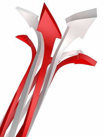 simsearch:400-05744172,k - conceptual 3d rendered image of arrow isolated on white Stock Photo - Budget Royalty-Free & Subscription, Code: 400-05207016