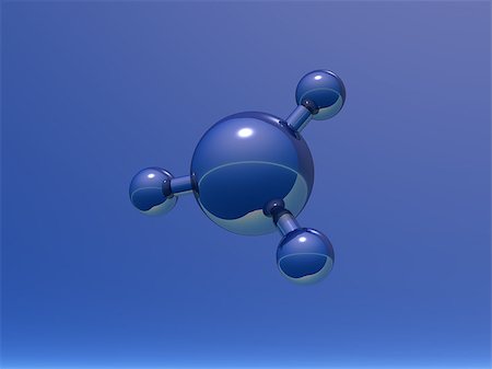 proton - abstract molecule on blue background - 3d illustration Stock Photo - Budget Royalty-Free & Subscription, Code: 400-05201871