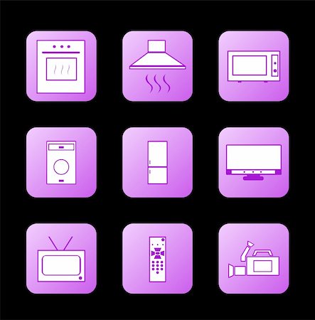 simsearch:400-04790475,k - Icon appliances. Vector Stock Photo - Budget Royalty-Free & Subscription, Code: 400-05203696