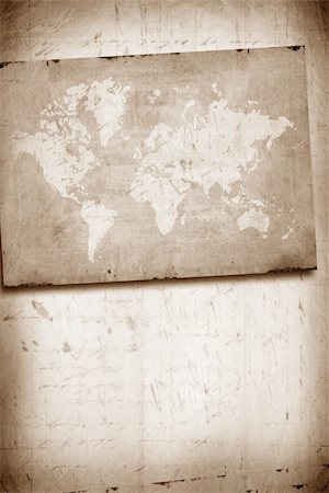 simsearch:400-07680047,k - Vintage world map Stock Photo - Budget Royalty-Free & Subscription, Code: 400-05215460