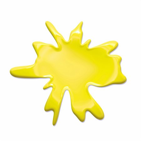 paint spill design - Paint Splatter Blob Isolated on White Background Stock Photo - Budget Royalty-Free & Subscription, Code: 400-05216186