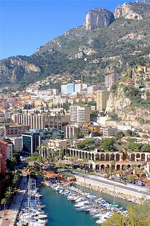 french riviera - View of Monaco from the top Foto de stock - Super Valor sin royalties y Suscripción, Código: 400-05217802