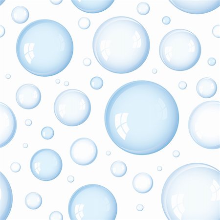 fresh air background - Collection of water bubbles background with seamless pattern Photographie de stock - Aubaine LD & Abonnement, Code: 400-05217927