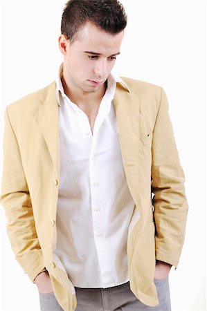 simsearch:400-04732323,k - young man fashion isolated on white Foto de stock - Super Valor sin royalties y Suscripción, Código: 400-05218682