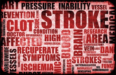 Stroke Medical Concept of Early Warning Signs Stock Photo - Budget Royalty-Free & Subscription, Code: 400-05219856