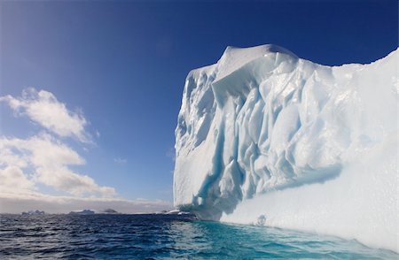 floe - Illuminated Iceberg in Antarctica seen from a dinghy Stock Photo - Budget Royalty-Free & Subscription, Code: 400-05210099