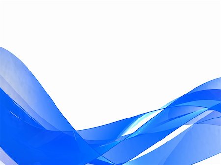 abstract 3d illustration of blue glass waves background Stock Photo - Budget Royalty-Free & Subscription, Code: 400-05210325