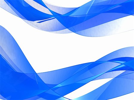 abstract 3d illustration of blue glass waves background Stock Photo - Budget Royalty-Free & Subscription, Code: 400-05210326