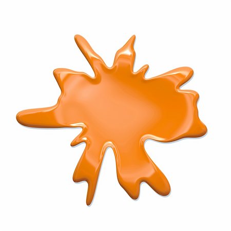 paint dripping graphic - Paint Splatter Blob Isolated on White Background Photographie de stock - Aubaine LD & Abonnement, Code: 400-05211060