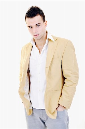 simsearch:400-04732323,k - young man fashion isolated on white Foto de stock - Super Valor sin royalties y Suscripción, Código: 400-05224466