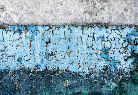 simsearch:400-05224637,k - Concrete old wall two different colors covered with rotting paint Stock Photo - Budget Royalty-Free & Subscription, Code: 400-05226191