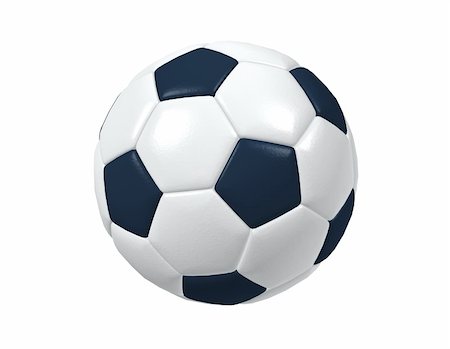 An image of an isolated typical black and white soccer ball Stock Photo - Budget Royalty-Free & Subscription, Code: 400-05228233