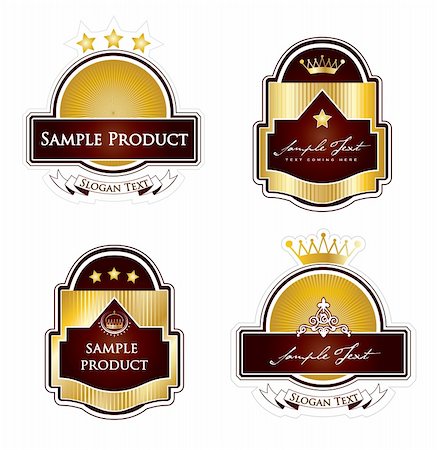 simsearch:400-05904254,k - Framed labels set in editable vector format Stock Photo - Budget Royalty-Free & Subscription, Code: 400-05228626