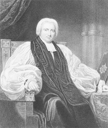 Henry Ryder (1777-1836) on engraving from the 1800s. Prominent English Evangelical Anglican clergyman. Engraved by T.Woolnoth after a painting by H.W.Pickersgill and published by Fisher, Son & Co, London & Paris. Stock Photo - Budget Royalty-Free & Subscription, Code: 400-05228836