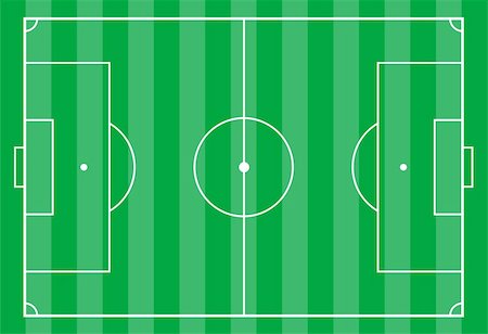 perimeter - Top view of a soccer field. Useful for planning soccer strategies. Stock Photo - Budget Royalty-Free & Subscription, Code: 400-05222478