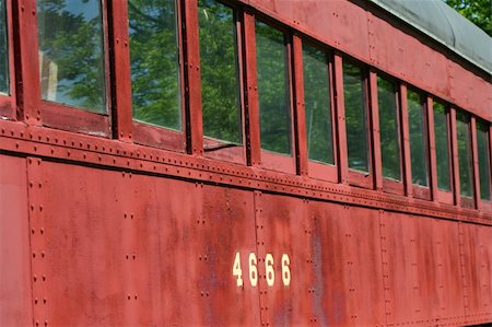 A Old passenger train car Stock Photo - Budget Royalty-Free & Subscription, Code: 400-05222585