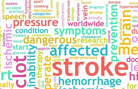 Stroke Medical Concept of Early Warning Signs Stock Photo - Budget Royalty-Free & Subscription, Code: 400-05223449