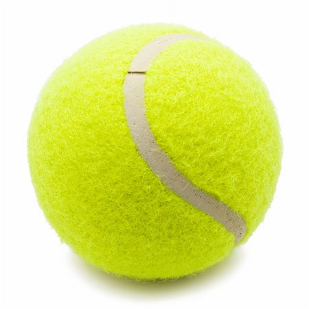 simsearch:400-04833689,k - Tennis ball isolated on white background Stock Photo - Budget Royalty-Free & Subscription, Code: 400-05223834