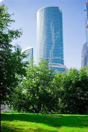 New skyscrapers business center in Moscow city, Russia Photographie de stock - Aubaine LD & Abonnement, Code: 400-05223839