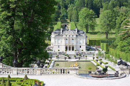 simsearch:400-05739256,k - An image of the beautiful Castle Linderhof Stock Photo - Budget Royalty-Free & Subscription, Code: 400-05236231