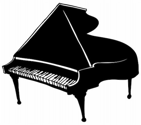 An image of a piano. Stock Photo - Budget Royalty-Free & Subscription, Code: 400-05236452