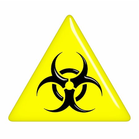 simsearch:400-04340735,k - 3d biohazard sign isolated in white Stock Photo - Budget Royalty-Free & Subscription, Code: 400-05237296