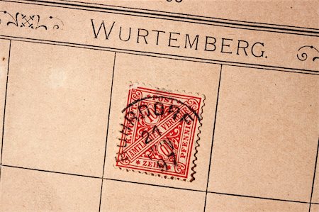 simsearch:400-04832369,k - Close up of ancient old postal stamps Photographie de stock - Aubaine LD & Abonnement, Code: 400-05237797