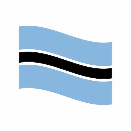 Illustration of the national flag of botswana floating Stock Photo - Budget Royalty-Free & Subscription, Code: 400-05239246