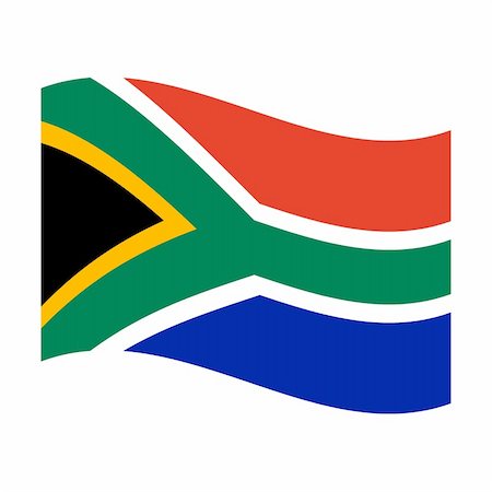 Illustration of the national flag of south africa floating Stock Photo - Budget Royalty-Free & Subscription, Code: 400-05239372